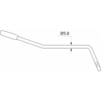 Yellow Parts Tige de vibrato à enfoncer noire - Vue 2