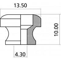 Yellow Parts Attache-courroie + vis gold -lot de 2 - Vue 2