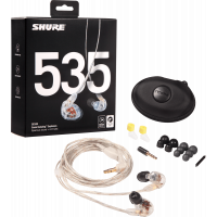 Shure SE535 écouteurs professionnels Intra Sound Isolating™ 2 voies translucide - Vue 2