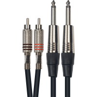 Yellow Cable Cordon 2 rca 2 jack 3 m - Vue 1