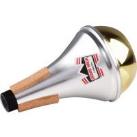 Denis Wick Sourdine trompette droite aluminium fond laiton - Vue 4