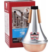 Denis Wick Sourdine trompette droite aluminium fond cuivre - Vue 2