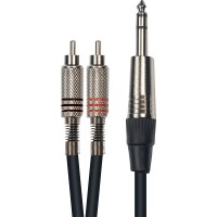 Yellow Cable Cordon 2 rca jack stéréo 3 m - Vue 1