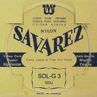 Savarez SOL-3 JAUNE NYLON RECT - Vue 1