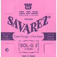 Savarez SOL-3 ROUGE NYLON RECT - Vue 1