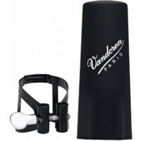 Vandoren Ligature M/O noire clarinette Sib + couvre-bec plastique - Vue 1