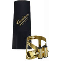 Vandoren Ligature M/O vieil or saxo baryton + couvre-bec plastique - Vue 1