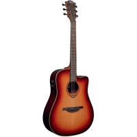 Lâg T100DCE-BRS Tramontane Dreadnought Cutaway electro Brown Shadow - Vue 1