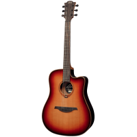 Lâg T100DCE-BRS Tramontane Dreadnought Cutaway electro Brown Shadow - Vue 3