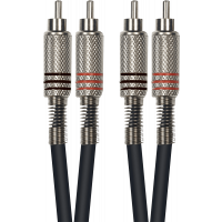 Yellow Cable Cordon 2 rca 2 rca 1 m - Vue 1