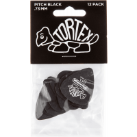 Dunlop Tortex Pitch Black 0,73mm sachet de 12 - Vue 1