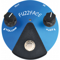Dunlop Fuzz Face Mini Silicon Blue - Vue 1