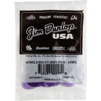 Dunlop Big Stubby 2,00mm sachet de 24 - Vue 1