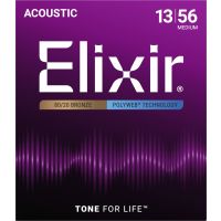 Elixir 11100 Polyweb Bronze 80/20 Medium 13-56 - Vue 2