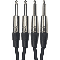 Yellow Cable Cordon 2 jack 2 jack 3 m - Vue 1