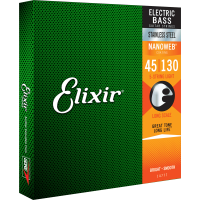 Elixir 14777 Nanoweb Basse Stainless Steel 5 cordes Medium Light 45-130 - Vue 1