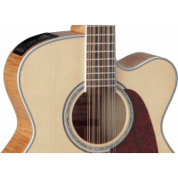Takamine GJ72CE-12NAT Jumbo, cutaway électro-acoustique, 12 cordes, Natural - Vue 3