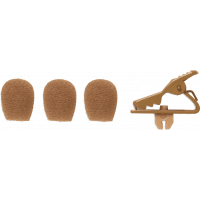 Shure RPM153C Pack de 3 bonnettes marron et pince micro pour MX153 - Vue 1