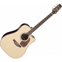 Takamine P7DC Dreadnought, cutaway électro-acoustique, Natural Gloss - Vue 4