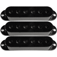 Seymour Duncan Jeu de 3x Capots Strat black (sans logo) - Vue 1
