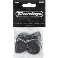 Dunlop Nylon Big Stubby 3,00mm sachet de 6 - Vue 1