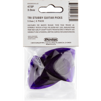 Dunlop Stubby Tri 3,00mm sachet de 6 - Vue 2