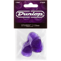 Dunlop Stubby Tri 2,00mm sachet de 6 - Vue 1