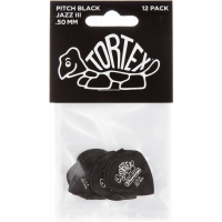 Dunlop Tortex Pitch Black Jazz III 0,50mm sachet de 12 - Vue 1