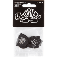 Dunlop Tortex Pitch Black Jazz III 0,60mm sachet de 12 - Vue 1