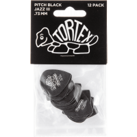 Dunlop Tortex Pitch Black Jazz III 0,73mm sachet de 12 - Vue 1