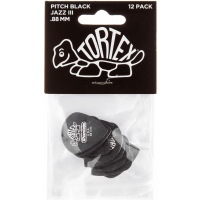 Dunlop Tortex Pitch Black Jazz III 0,88mm sachet de 12 - Vue 1