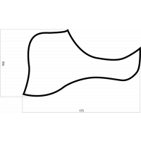 Yellow Parts Pickguard folk type écaille - Vue 2