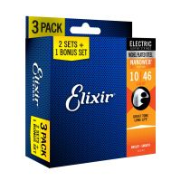Elixir Pack de 3 jeux Electric Nanoweb 10-46 Light - Vue 1