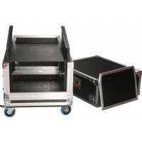 Gator Bois G-Tour pour console de mixage 14 U avec rack 6 U intégré - Vue 4