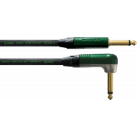 Cordial Câble guitare jack droit/coudé 6 m vert - Vue 1