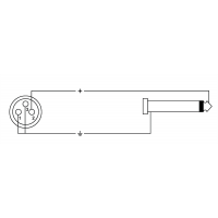 Cordial Câble audio XLR femelle/jack mono 5 m - Vue 2