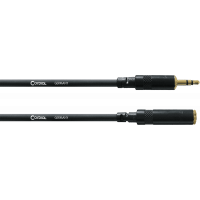 Cordial Câble audio stéréo minijack mâle/minijack femelle 3 m - Vue 1