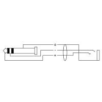 Cordial Câble audio stéréo jack mâle/minijack femelle 3 m - Vue 2