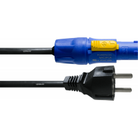 Cordial Câble PowerCON/Schuko 1,5 m - Vue 1