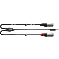 Cordial Câble Y bretelle minijack stéréo/2 XLR mâle longs 3 m - Vue 1