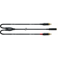 Cordial Câble Y bretelle minijack femelle stéréo/2 Rca 30 cm - Vue 1