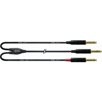 Cordial Câble Y bretelle jack stéréo/2 jack mono 6 m - Vue 1