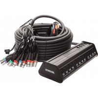 Cordial Boîtier de scène 24 entrées 4 sorties XLR câble 30 m - Vue 2