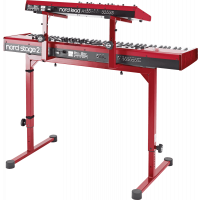 K&M 18813 Support de second clavier rouge - Vue 2