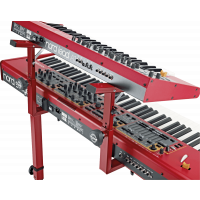 K&M 18813 Support de second clavier rouge - Vue 3