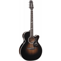 Takamine EF450C-TT-BB NEX, cutaway électro-acoustique, Gold Brown Burst - Vue 1