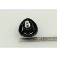 K&M SNAP-ON HANDLE, WITH LOGO, BLACK - Vue 4