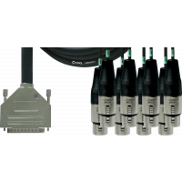 Cordial Câble interface sub-D/8 XLR femelles 5 m - Vue 1