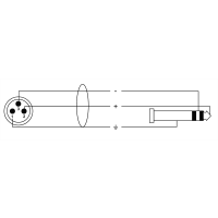 Cordial Câble audio XLR mâle/jack stéréo 6 m - Vue 2