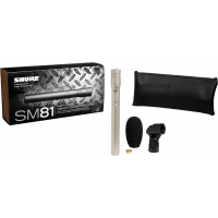 Shure SM81-LC Micro instrument statique cardioïde - Vue 3